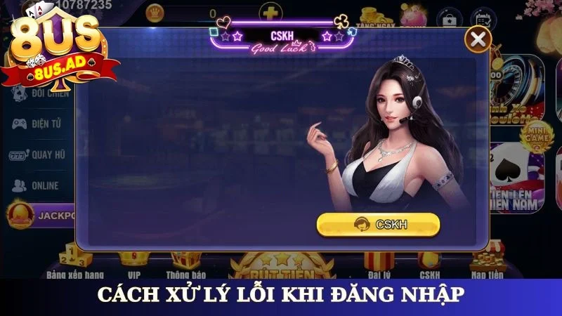 Cách xử lý lỗi khi đăng nhập